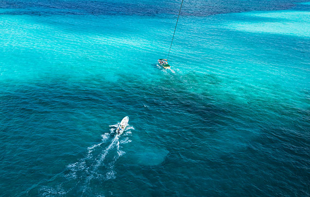 Parasailing in cancun